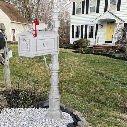 Post Mailbox Combination Stratford Heavy Duty Mail Box Cast Aluminum