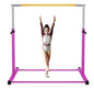 Signature Fitness Adjustable Folding Steel Gymnastics Bar, Ages 3 & Up, Purple