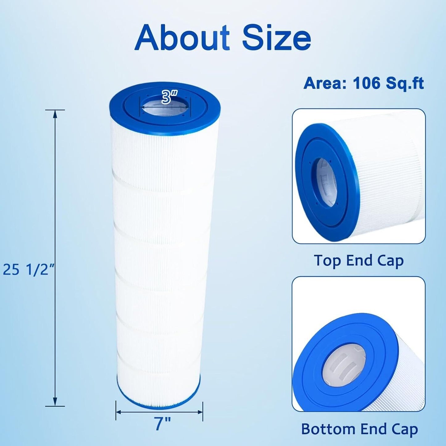 Pool Filter Compatible with Hayward CX880XRE Pleatco Pa106-Pak4 Unicel C-7488