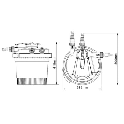 SUNSUN CPA-2500 to 30000 Intelligent Garden Pond Pressure Filter Koi Fish Pond