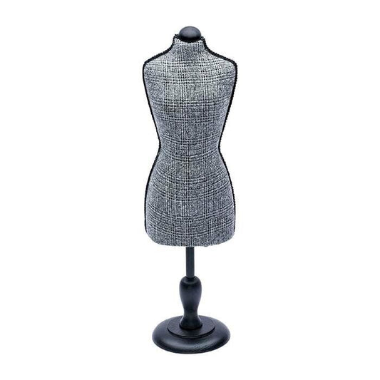 Jewelry Display Stand Grey Mannequin Miniature Body Form Display 22 5/16"H