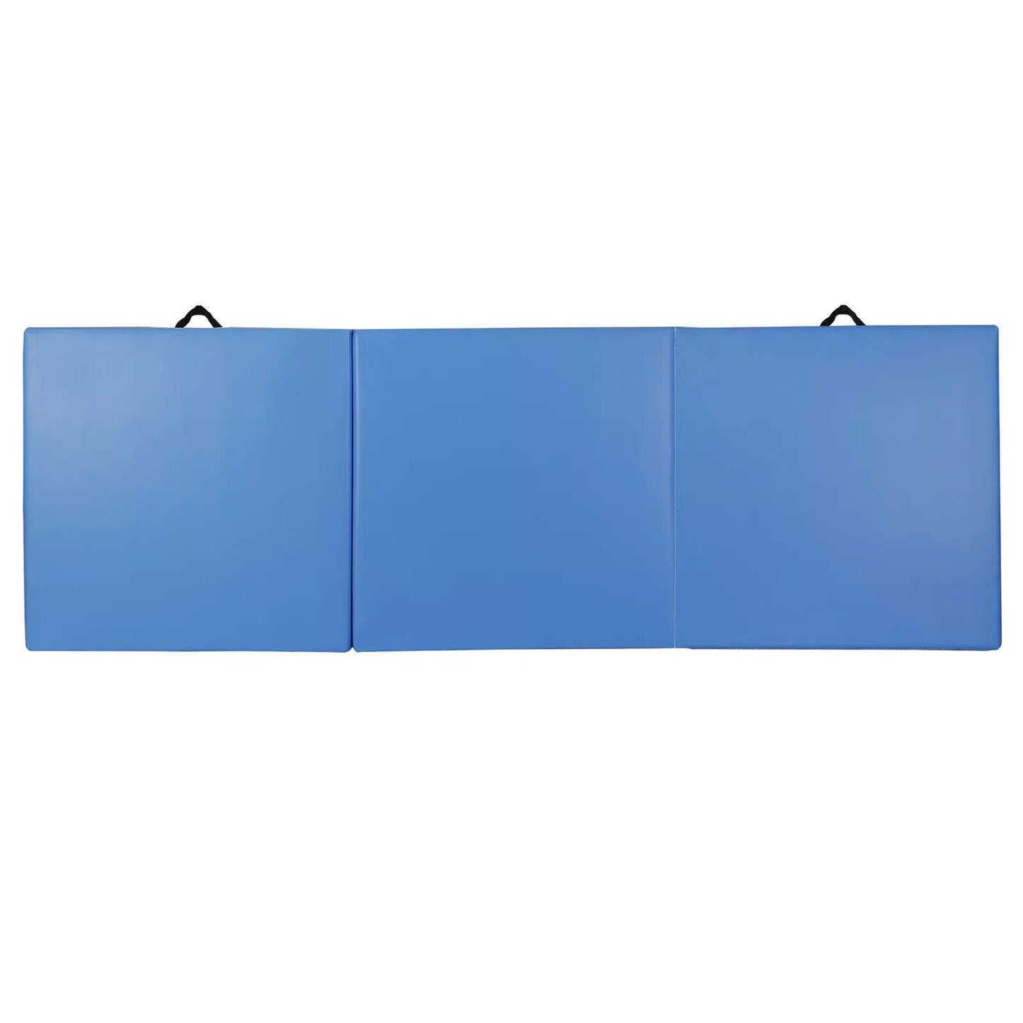 Blue Folding Mat Thick Foam Fitness Exercise Gymnastics Panel Gym Workout 6'x2"