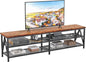 TV Stand for 75 80 inch TV Extra Long 71" Entertainment Center Rustic Brown