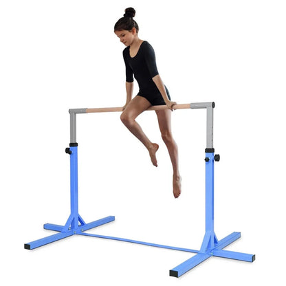 Adjustable Horizontal Training Bar Steel Gymnastics Junior Room Practice