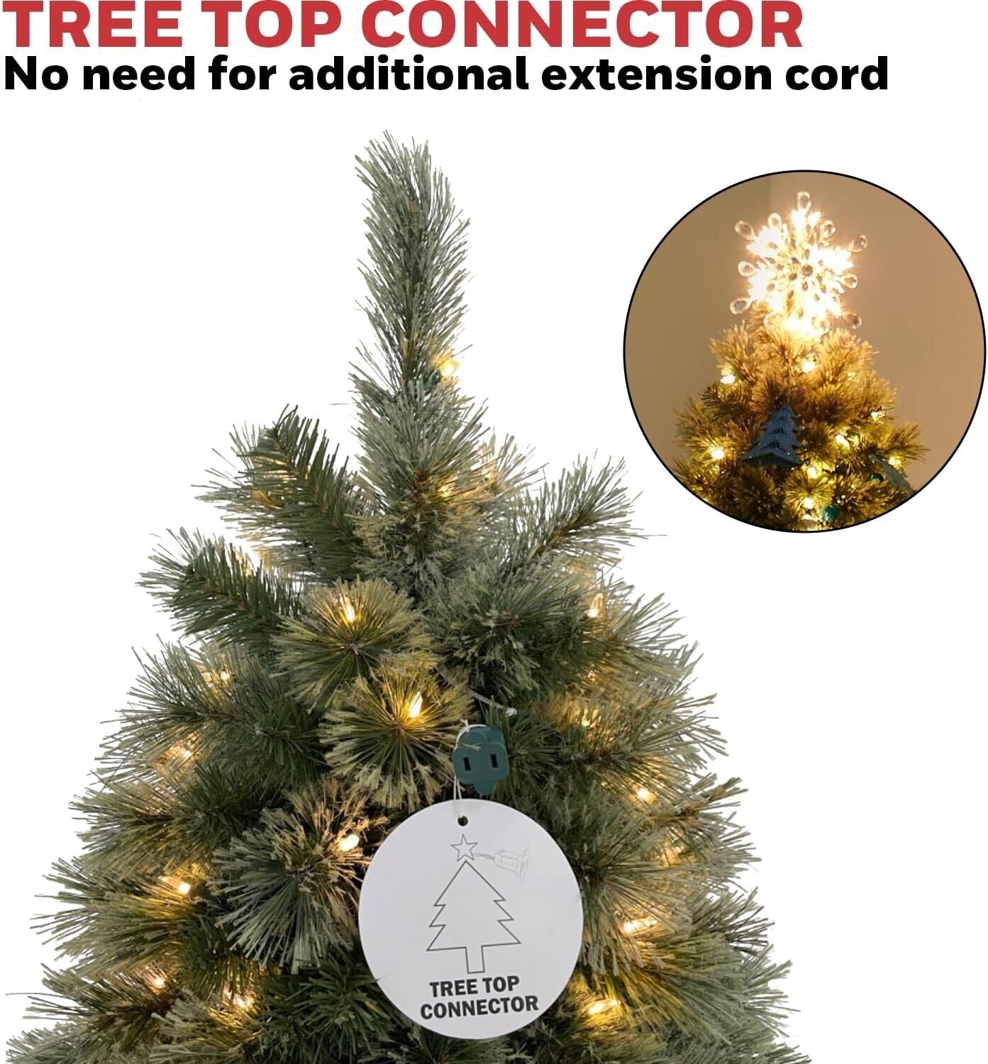 Honeywell 6.5 ft Cashmere Pre-Lit Artificial Christmas Tree Multi-Color Lights