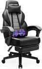 Gaming Chairs with Footrest,Ergonomic Video Game Chairs for Adults,Big and Tall Chair 400lb Weight Capacity, Racing Style Computer Gamer Chair with Headrest and Lumbar Support