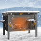 Outdoor Cat House Feral Cat Enclosure cat Houses for Cats Insulated with Escape Door All-Round Foam Weatherproof Winter Shelter-cat Houses Solid Wood Large Size 34.7" L*21.6" W*27.3" H