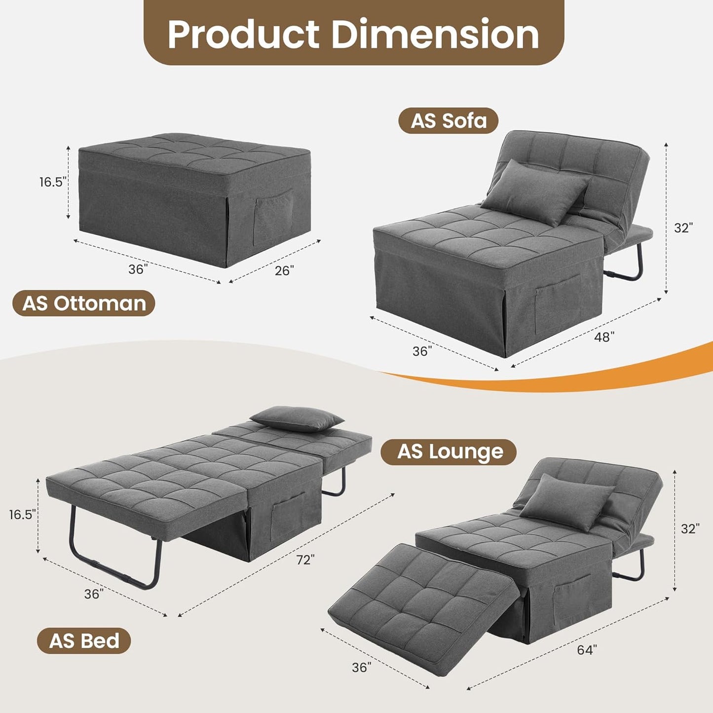 RBA0 HP666LG LKF Sofa Bed