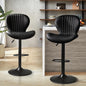 Bar Stools Set of 2 Adjustable Swivel Counter Height Bar Stools with Back & Footrest Modern Design Bar Chairs Faux Leather Upholstered Barstools for Bar Kitchen Dining Room