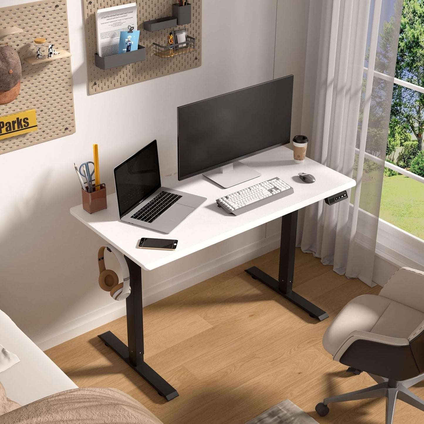 Electric Standing Desk,48"x24"H Adjustable Table,Sit Stand Table for Home Office