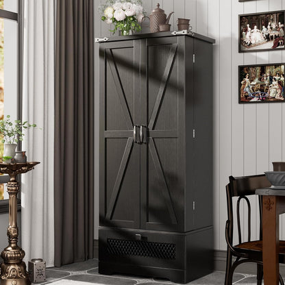 Pantry Cabinet with Adjustable Shelves and Drawer, Kitchen Cabinet Buffet Cupboards Storage for Home Office