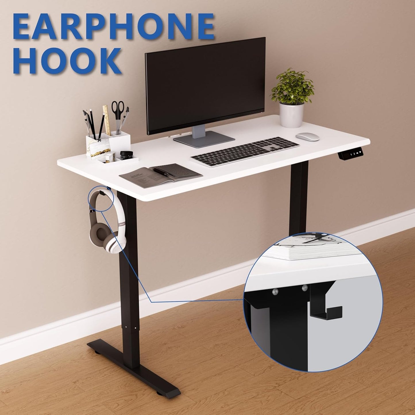 Electric Standing Desk,48"x24"H Adjustable Table,Sit Stand Table for Home Office