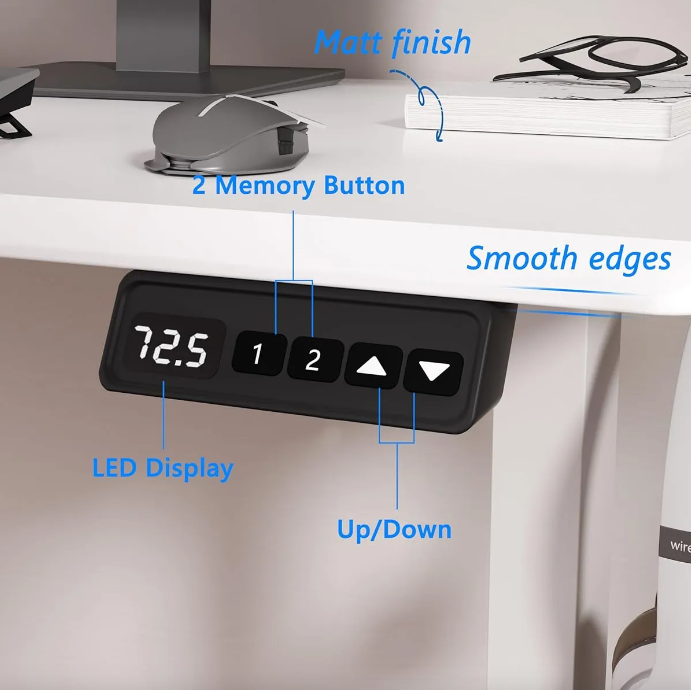 Electric Standing Desk,48"x24"H Adjustable Table,Sit Stand Table for Home Office