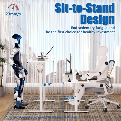Electric Standing Desk,48"x24"H Adjustable Table,Sit Stand Table for Home Office
