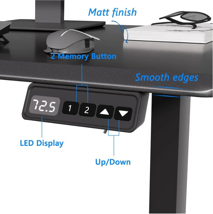 Electric Standing Desk,48"x24"H Adjustable Table,Sit Stand Table for Home Office