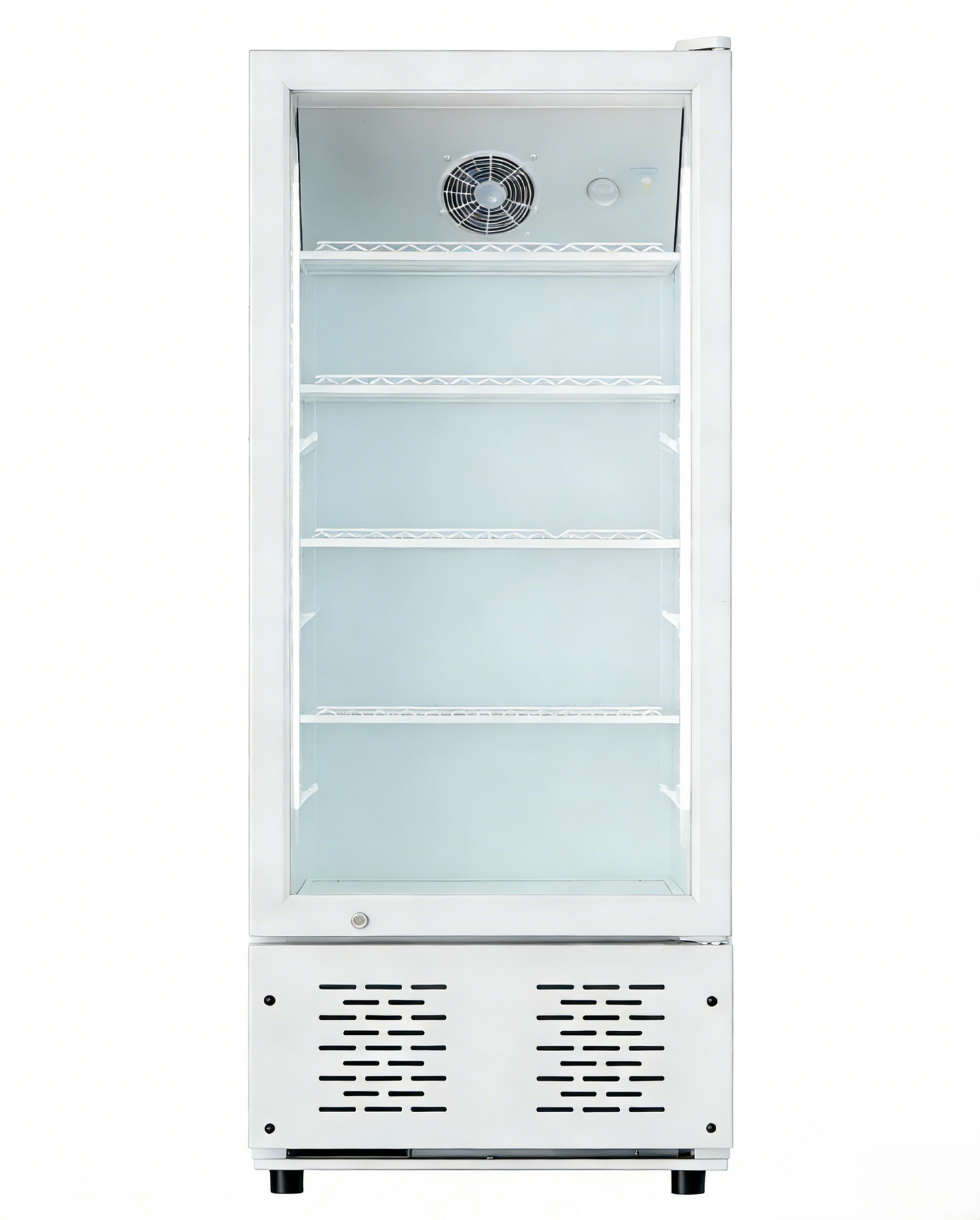 Black & White Commercial Glass Door Refrigerator Display Cooler Merchandiser