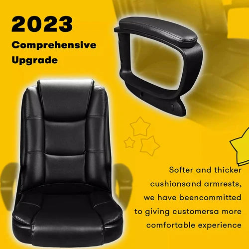 High Back Heavy Duty Executive Leather Office Chair, 400LBS 8Hours EOC01