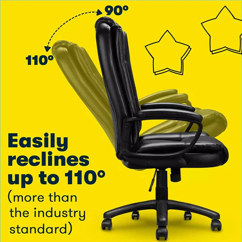 High Back Heavy Duty Executive Leather Office Chair, 400LBS 8Hours EOC01