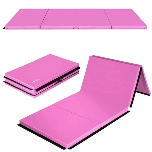 Gymnastics Gym Folding Exercise Aerobics Yoga Mat 4'x6'x2" Gym Workout Flooring
